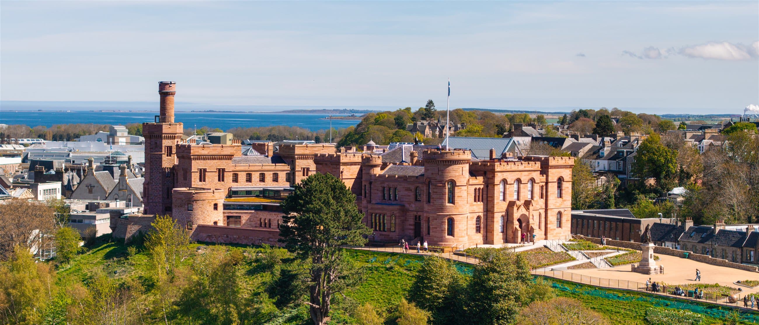 Aerial image of Inverness created for digital use